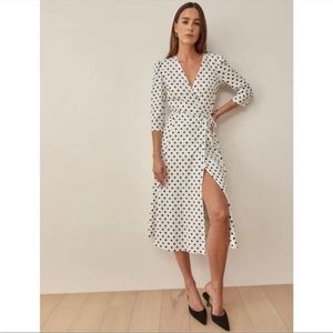 NWT Reformation Hilltop Wrap Dress